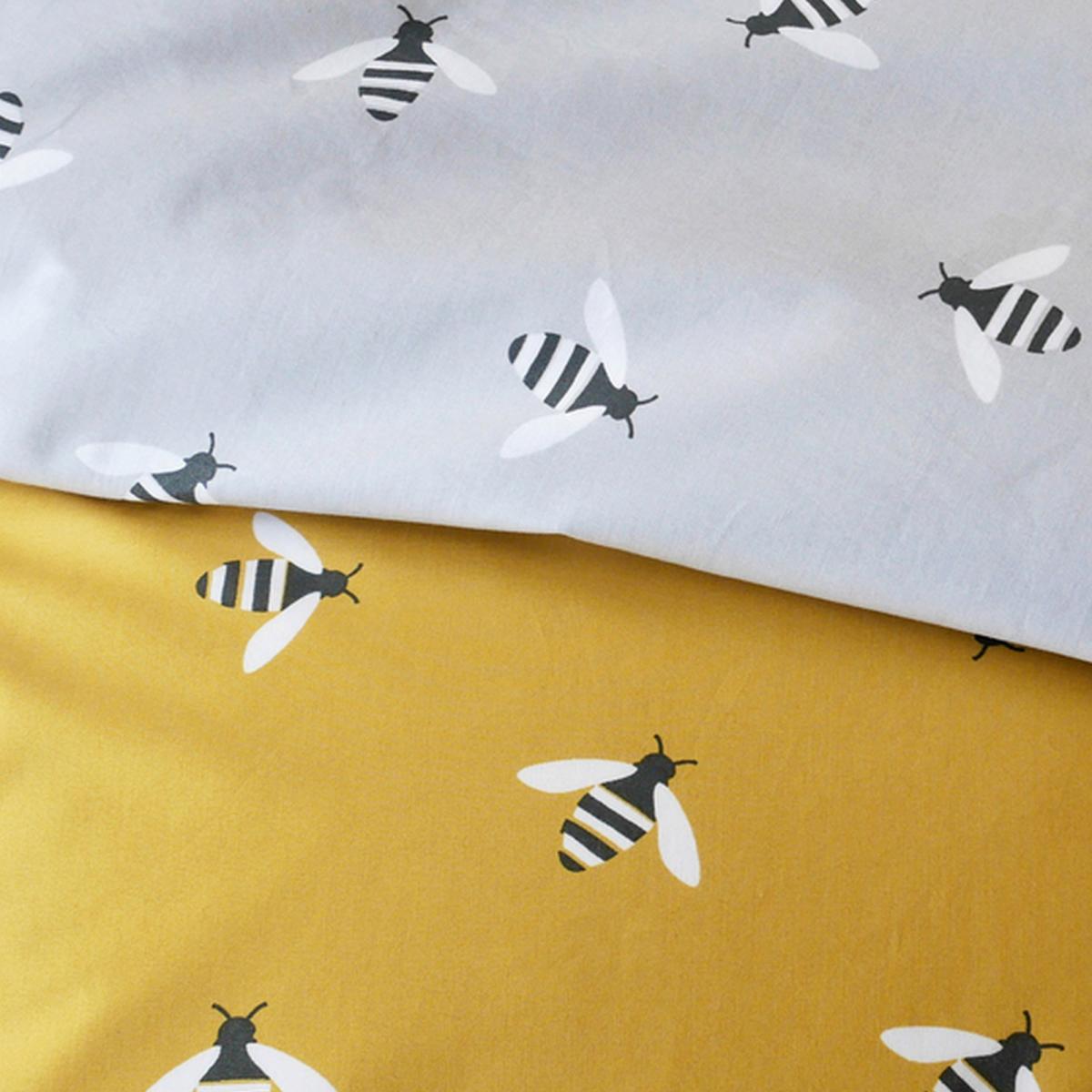 Buzzy Bee Organic Cotton Bedding Set by Anorak in Mustard – image 2