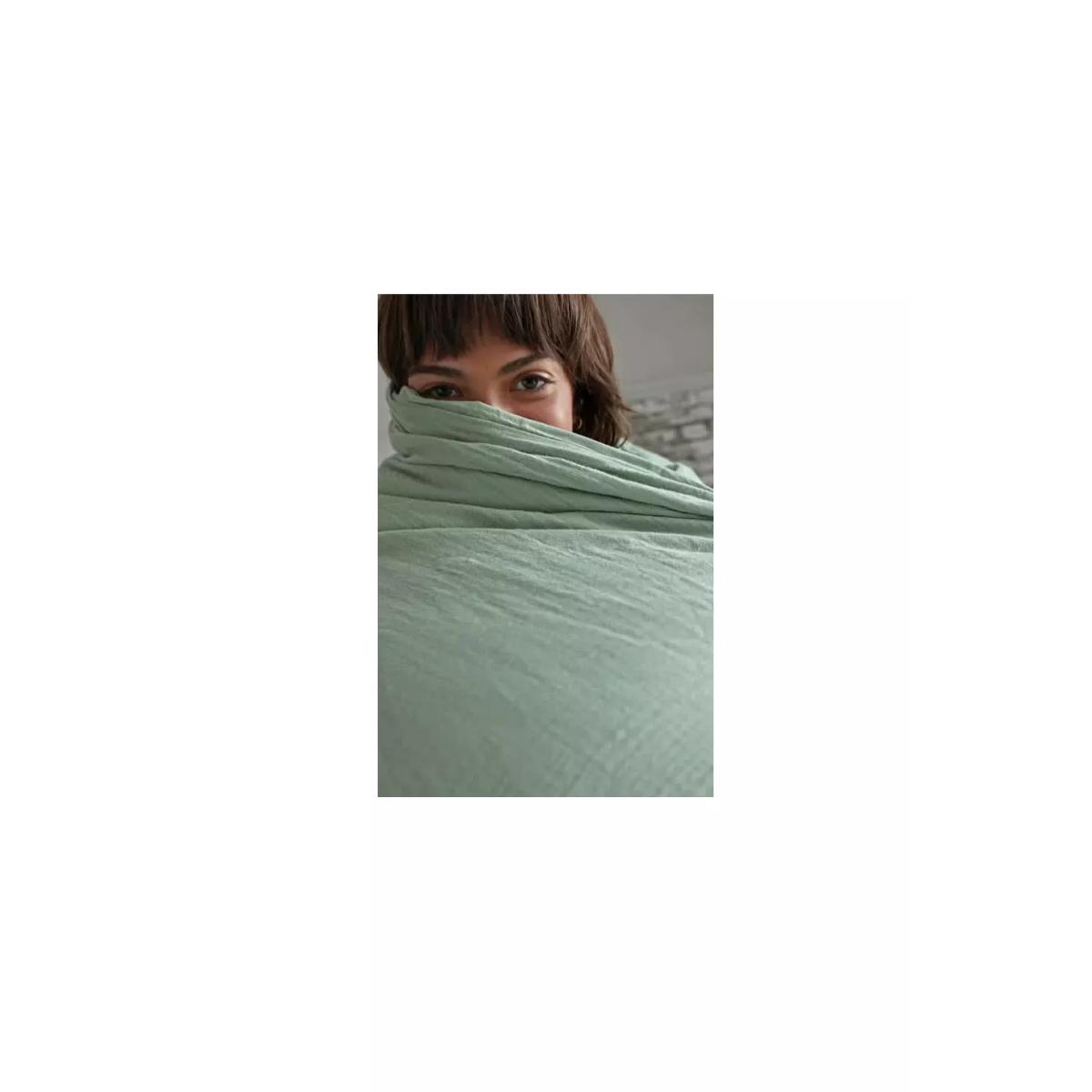 Urban Outfitters Sage Crinkle Duvet Set - Mint Double – image 10