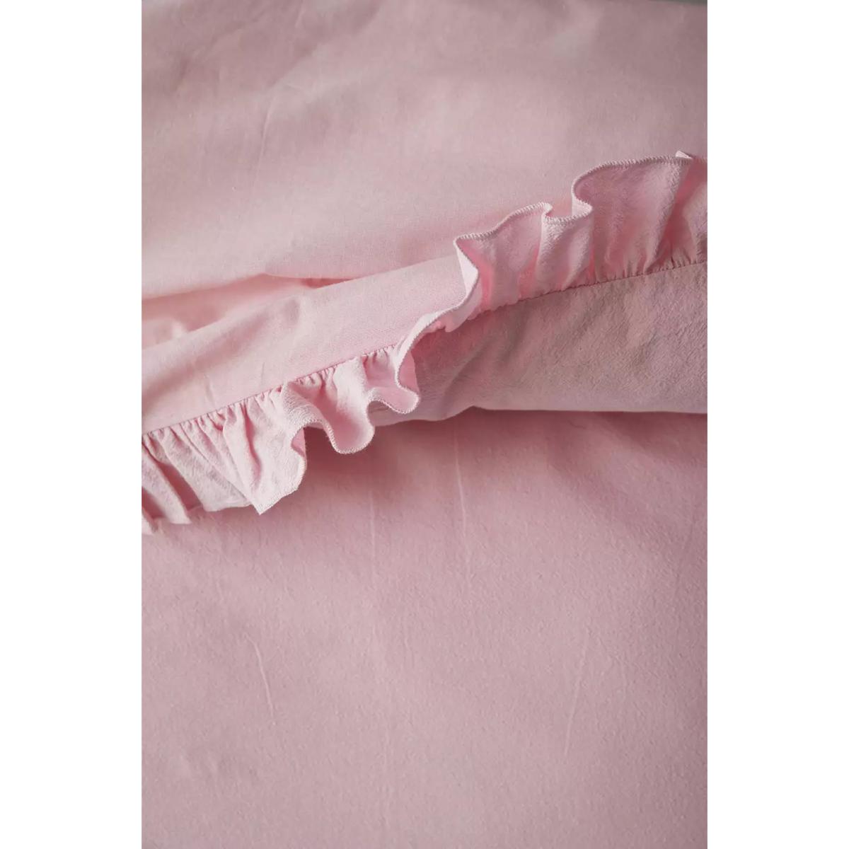 Washed Pink Ruffle Duvet Set - Pink KING at Urban Outfitters – image 5