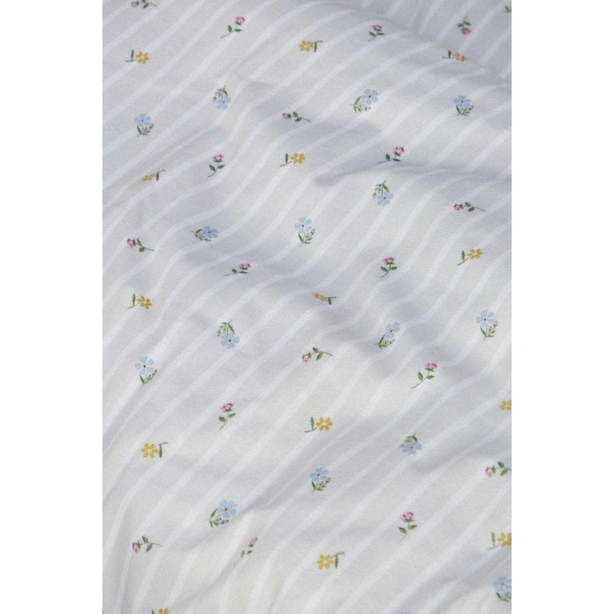 Floral Cosy Flannel Duvet Set - Neutral Double at Urban Outfitters – image 4