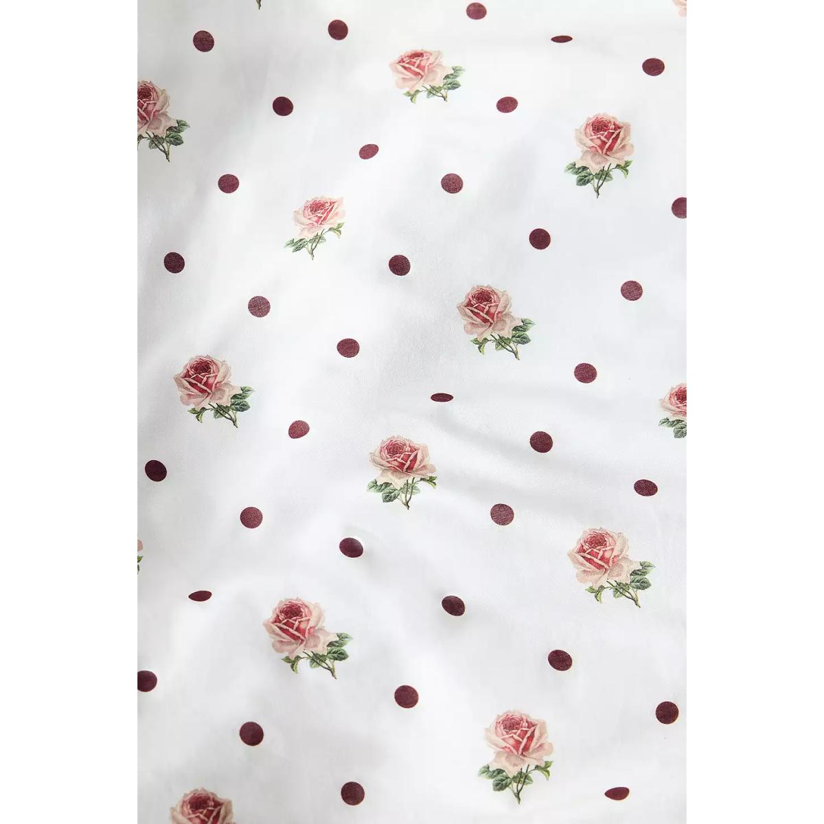 Polka Dot & Rose Duvet Set - White King at Urban Outfitters – image 5