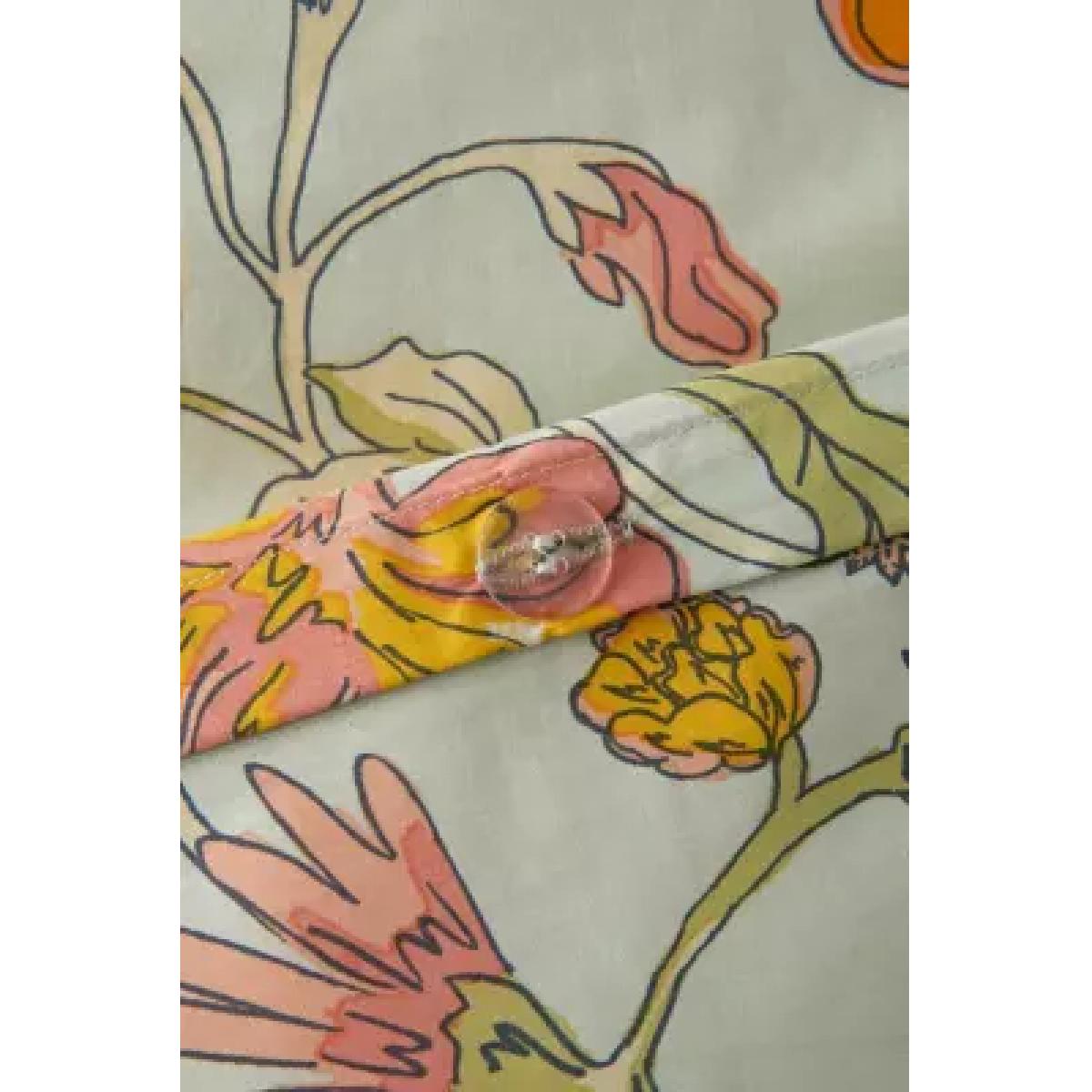 Ella Vine Floral Duvet Set - Light Green Single at Urban Outfitters – image 6