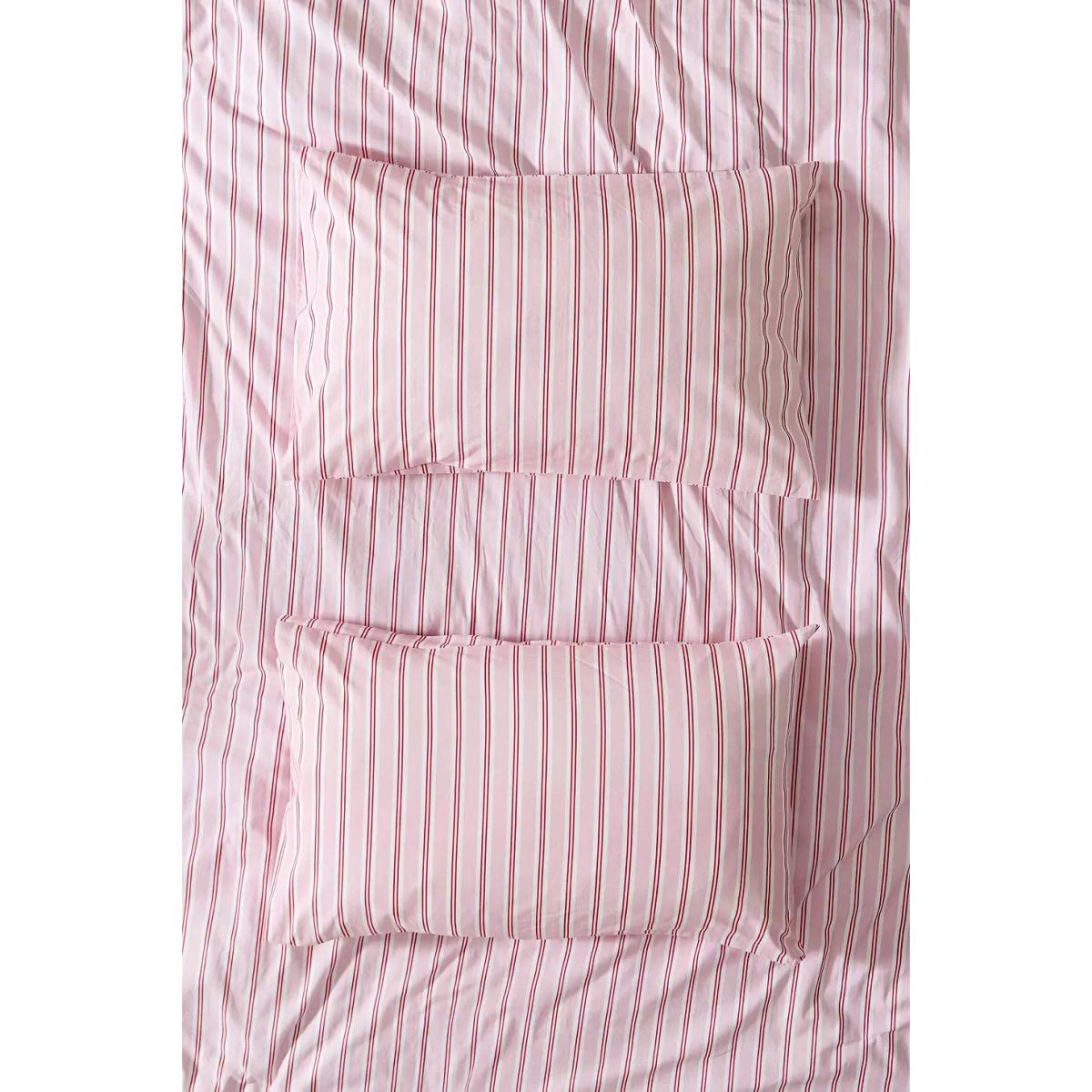Pink & Red Stripe Duvet Set - Pink Double at Urban Outfitters – image 4