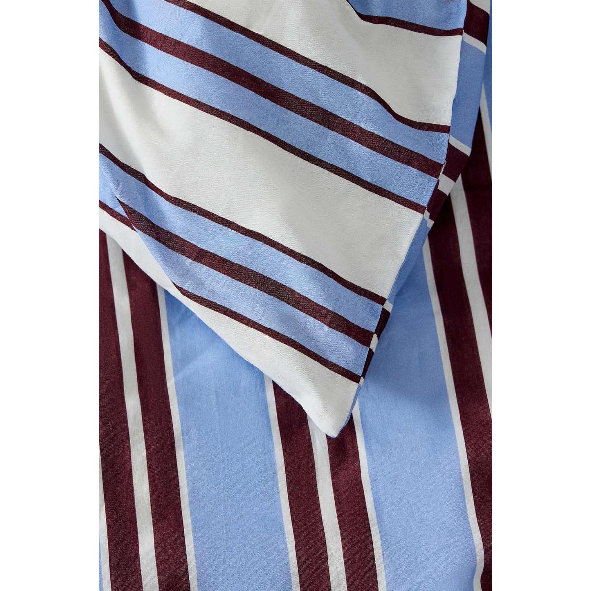 Contrast Stripe Duvet Set - Blue Single at Urban Outfitters – image 5
