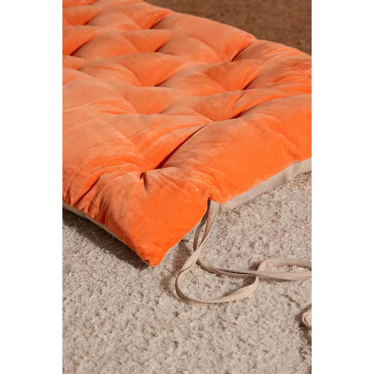 Tangerine Single Sleepover Mat - Orange W: 65cm x L: 180cm at Urban Outfitters – image 3