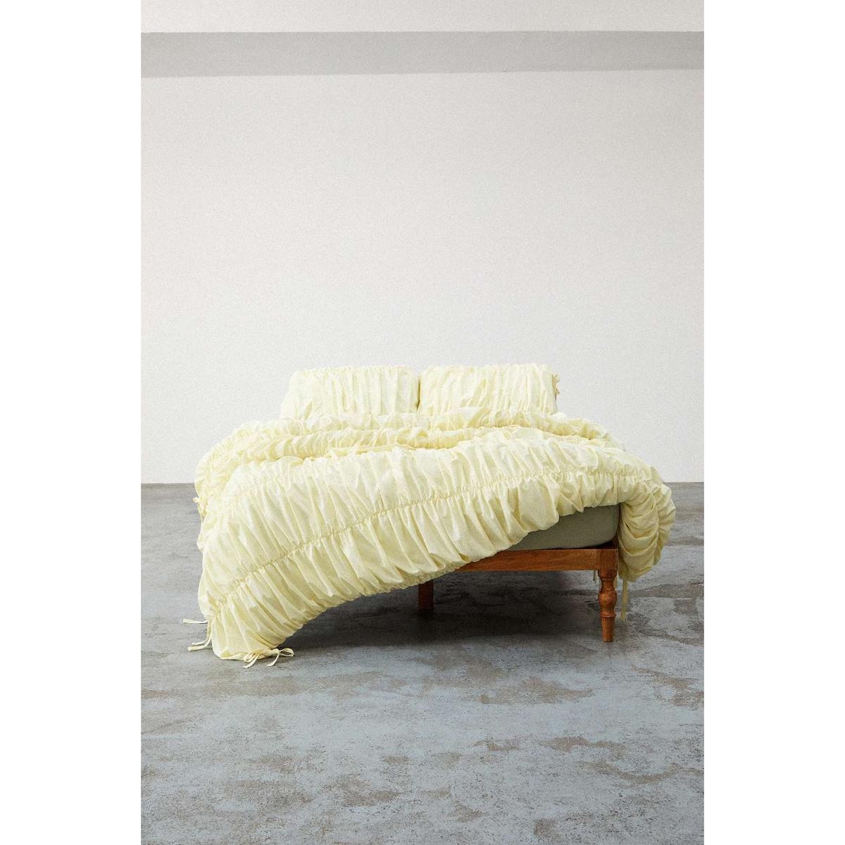 Buttermilk Cinched Duvet Set - Light Yellow Double at Urban Outfitters – image 4