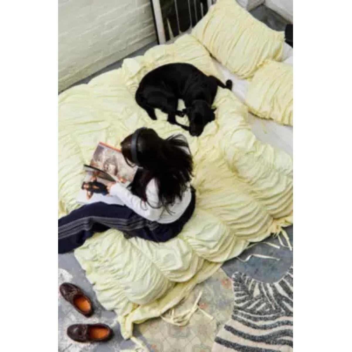 Buttermilk Cinched Duvet Set - Light Yellow Double at Urban Outfitters – image 9