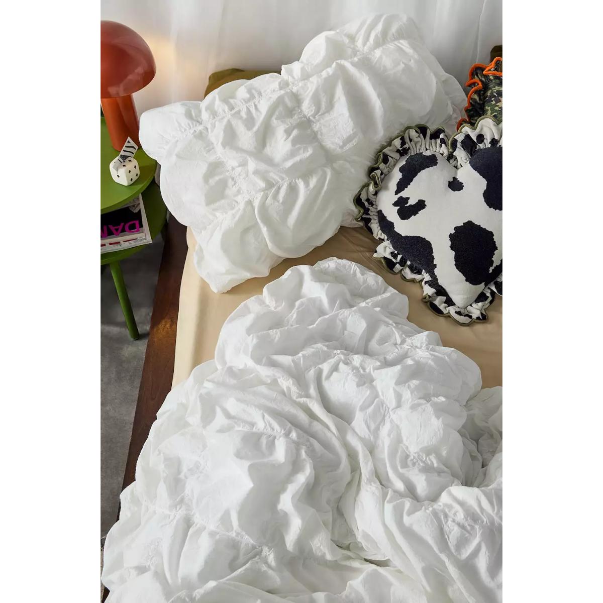 Marshmallow Puff Duvet Set - White Double at Urban Outfitters – image 3