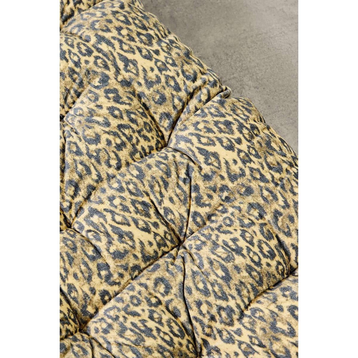 Leopard Washed Velvet Single Sleepover Mat - Brown W: 65cm x L: 180cm at Urban Outfitters – image 4