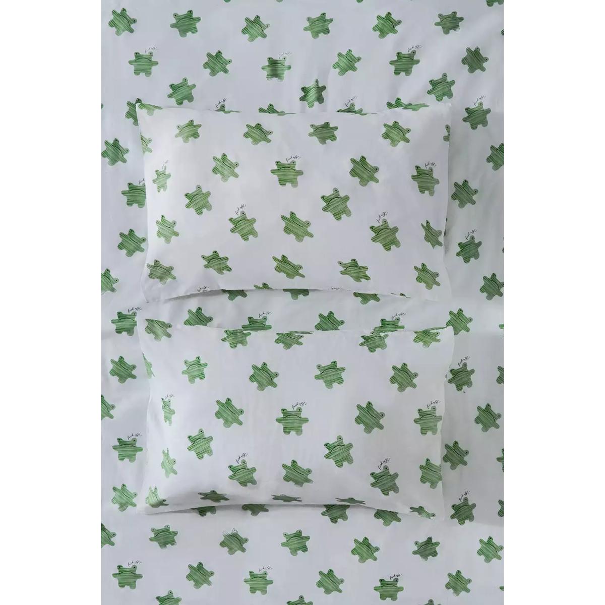 Grumpy Frog Duvet Set - White King at Urban Outfitters – image 6