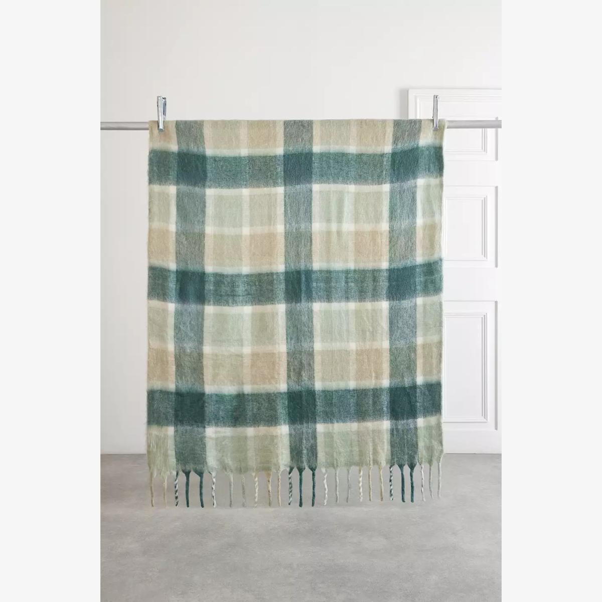 Check Cosy Blanket - Neutral ALL at Urban Outfitters – image 1