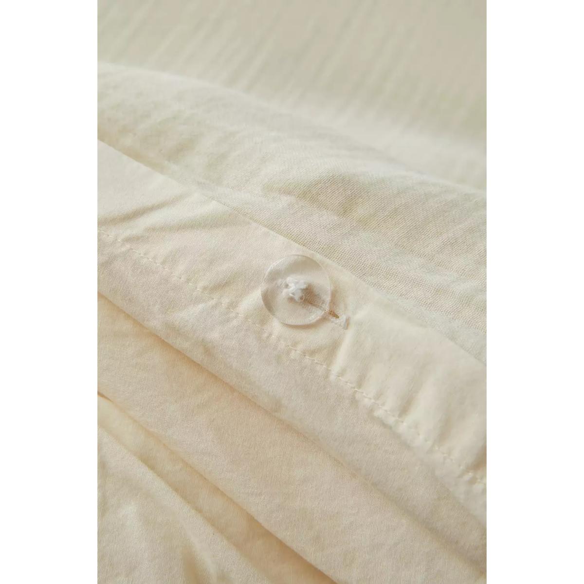 Ecru Crinkle Duvet Set - White KING at Urban Outfitters – image 9