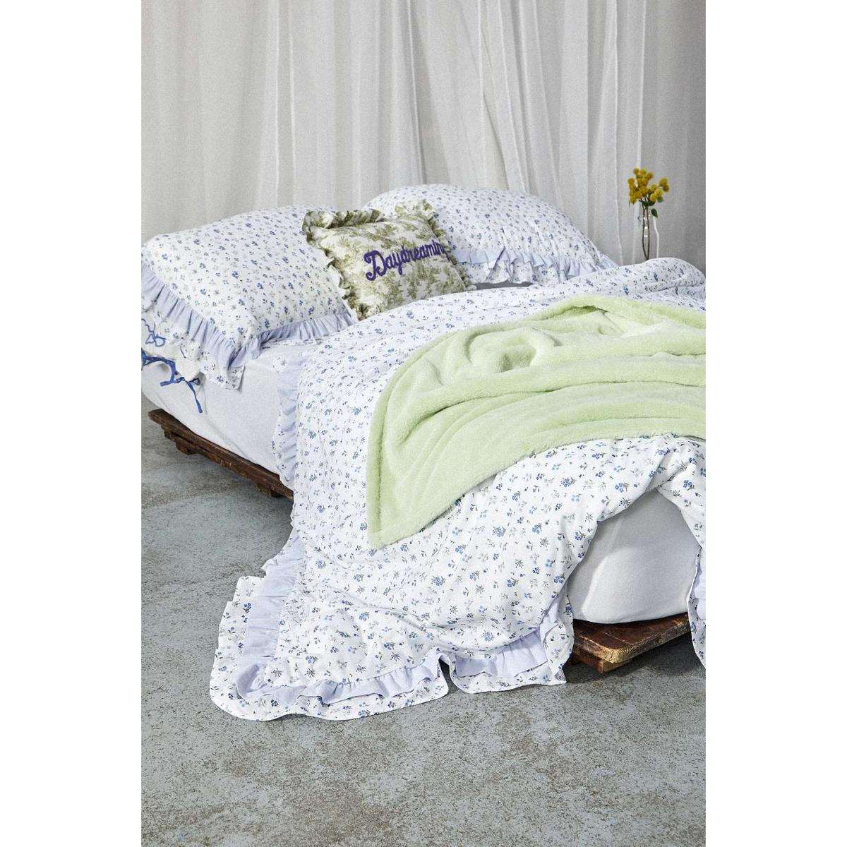 Blue Rosie Ruffle Duvet Set - Light Blue King at Urban Outfitters – image 3