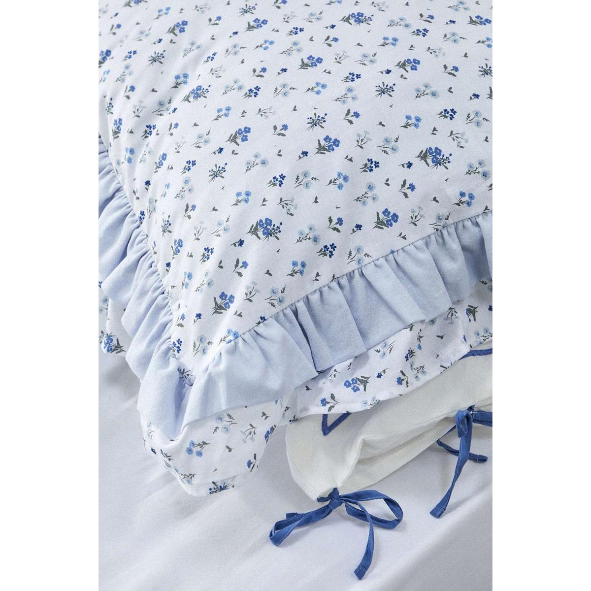 Blue Rosie Ruffle Duvet Set - Light Blue King at Urban Outfitters – image 5