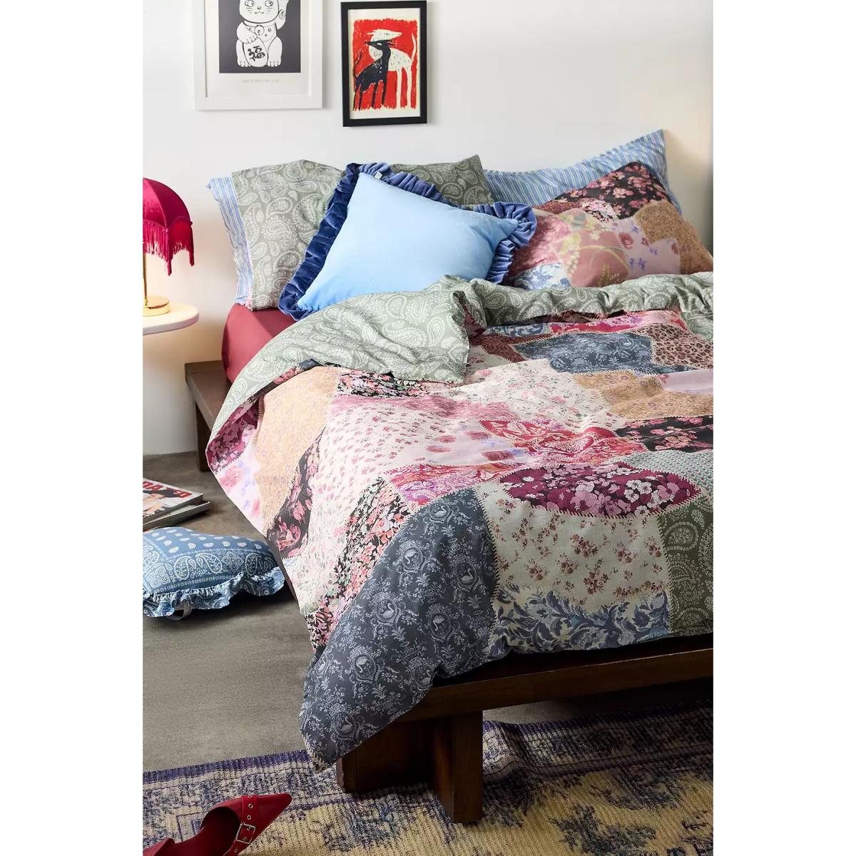 Agatha Patchwork Duvet Set King at Urban Outfitters – image 7