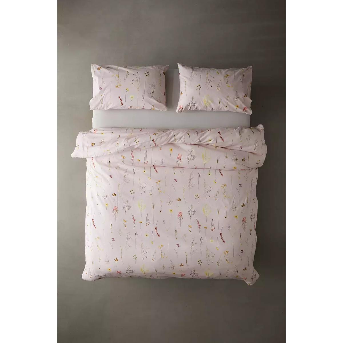Florence Pink Pressed Flowers Duvet Set - Pink DOUBLE at Urban Outfitters – image 5