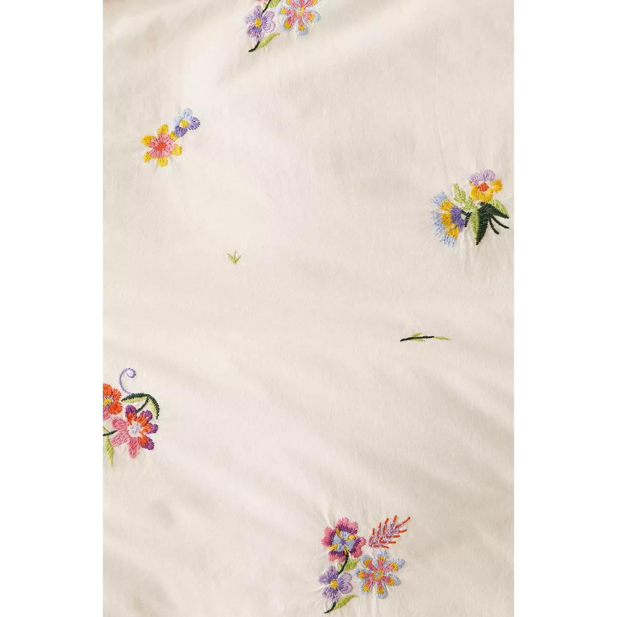 Georgine Embroidered Duvet Set - Cream King at Urban Outfitters – image 6