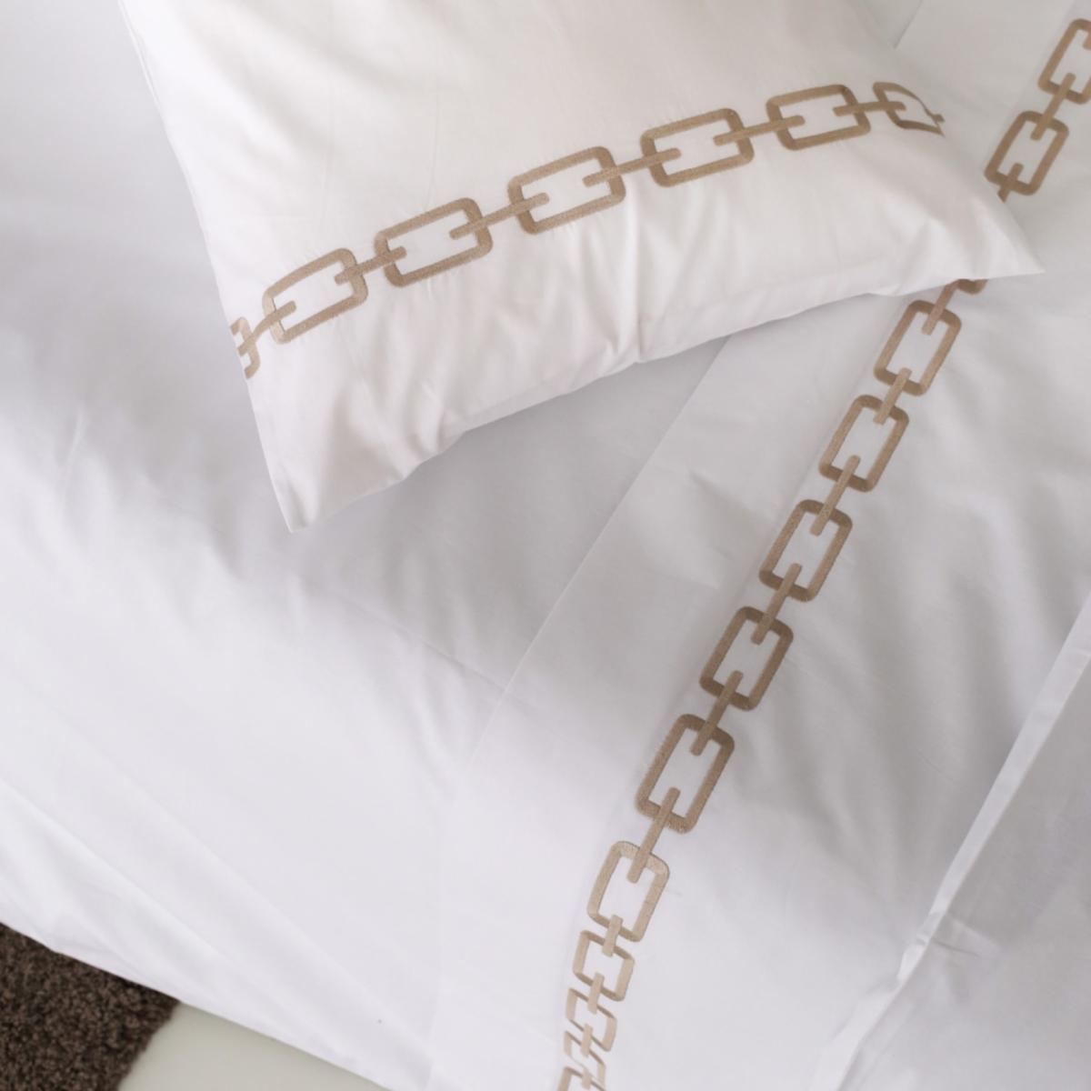 Neutrals Chain Bedding Set | Uk King | Km Home Collection – image 3