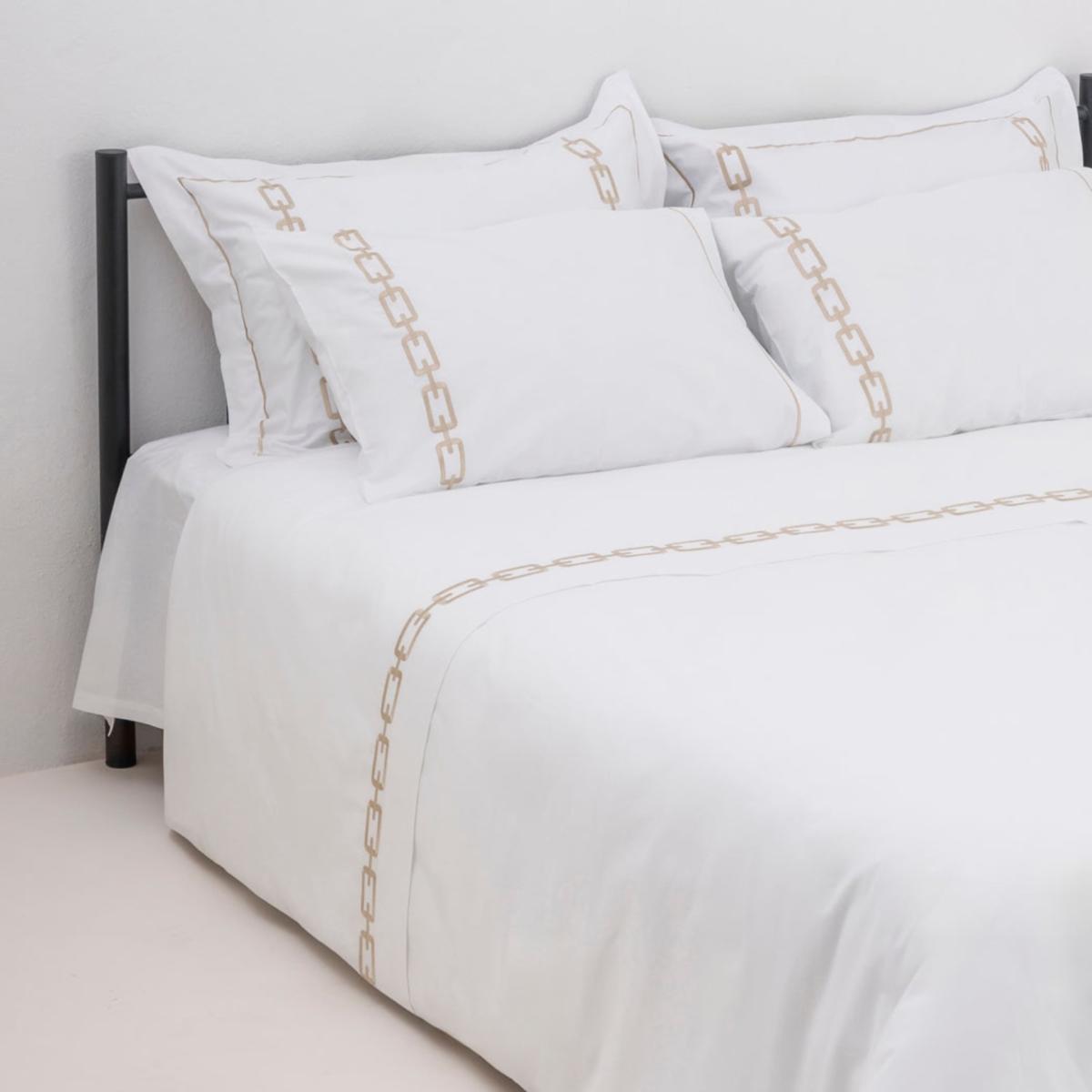 Neutrals Chain Bedding Set | Uk King | Km Home Collection – image 4