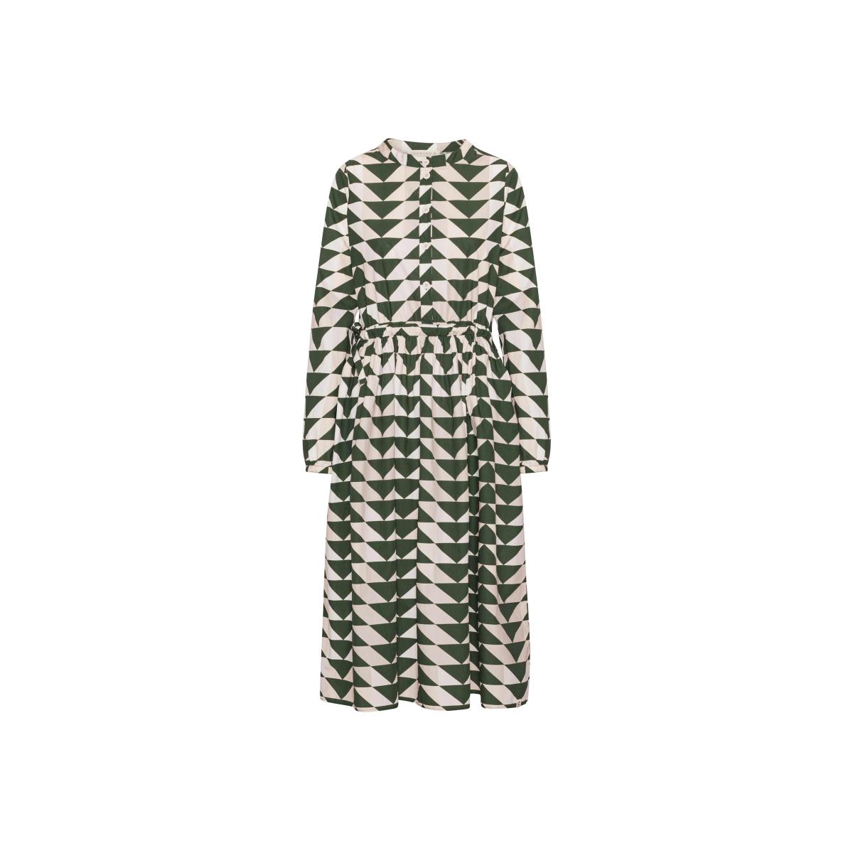Women's Grobund Agnete Dress - Green Quilt Pattern | Xl – image 1