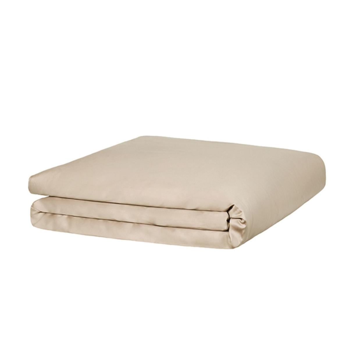 Brown / Neutrals Cotton Bedding Set Solid Almond Uk Super King, Us King + Gift Wrapping | Us King | Decoflux Home – image 3