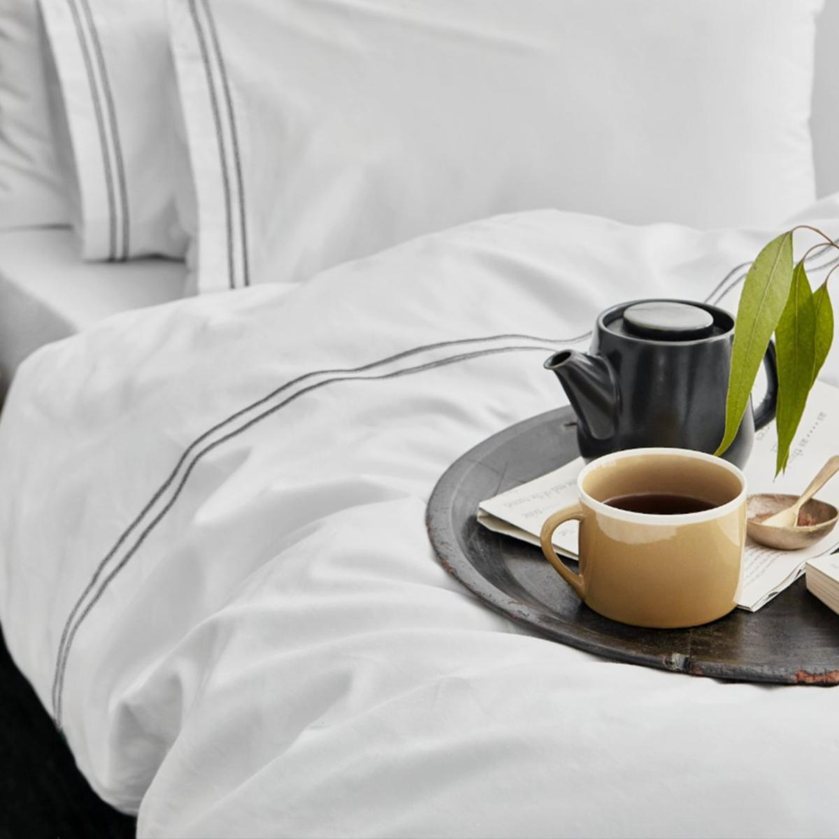 White The Cairo Collection Silver Stripe - Double Uk Double House Babylon – image 2