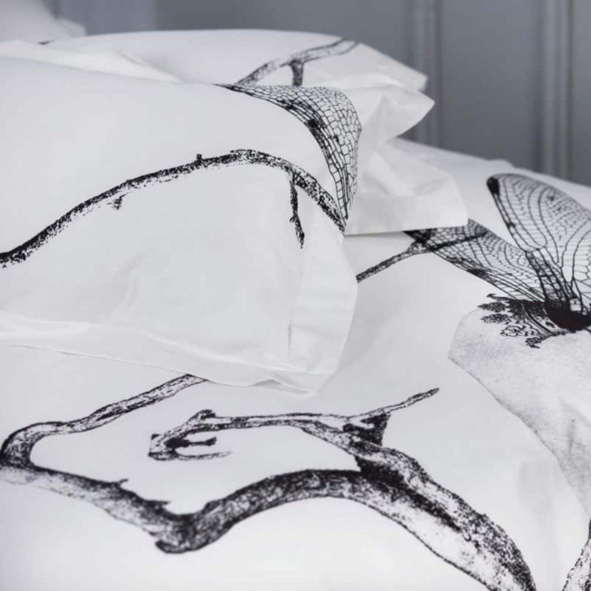 Cotton Sateen Bedding Set "Muse" By Artist Milena - White Graphic Digital Print - Uk Single Size | Uk Single | Decoflux Home – image 5