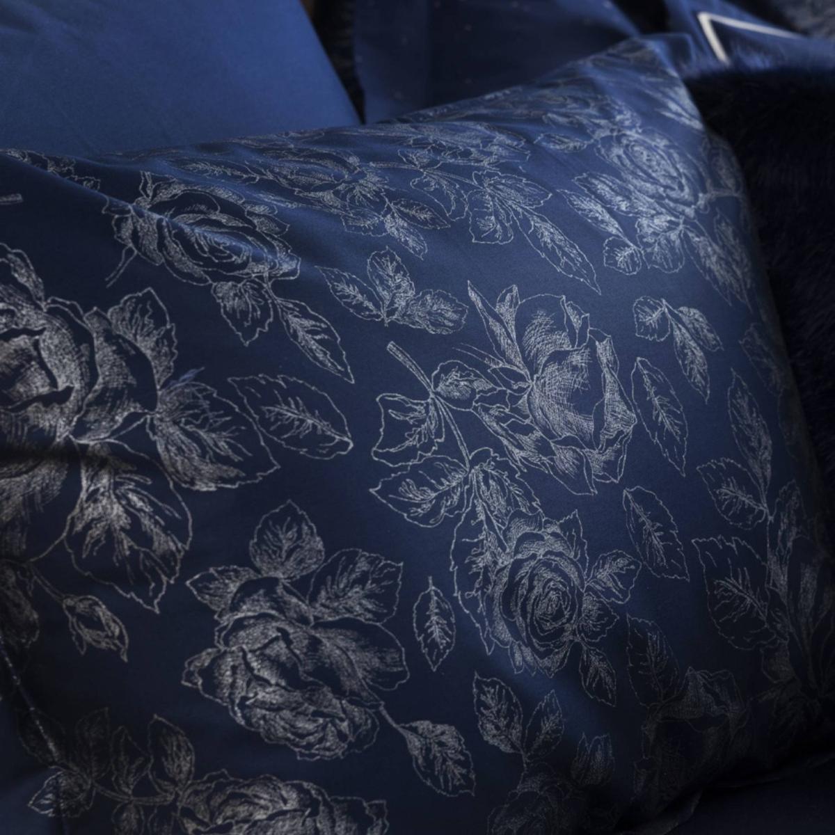 Cotton Bedding Set Rose Line Royal Blue Uk Single, Us Twin + Gift Wrapping | Uk Single | Decoflux Home – image 7