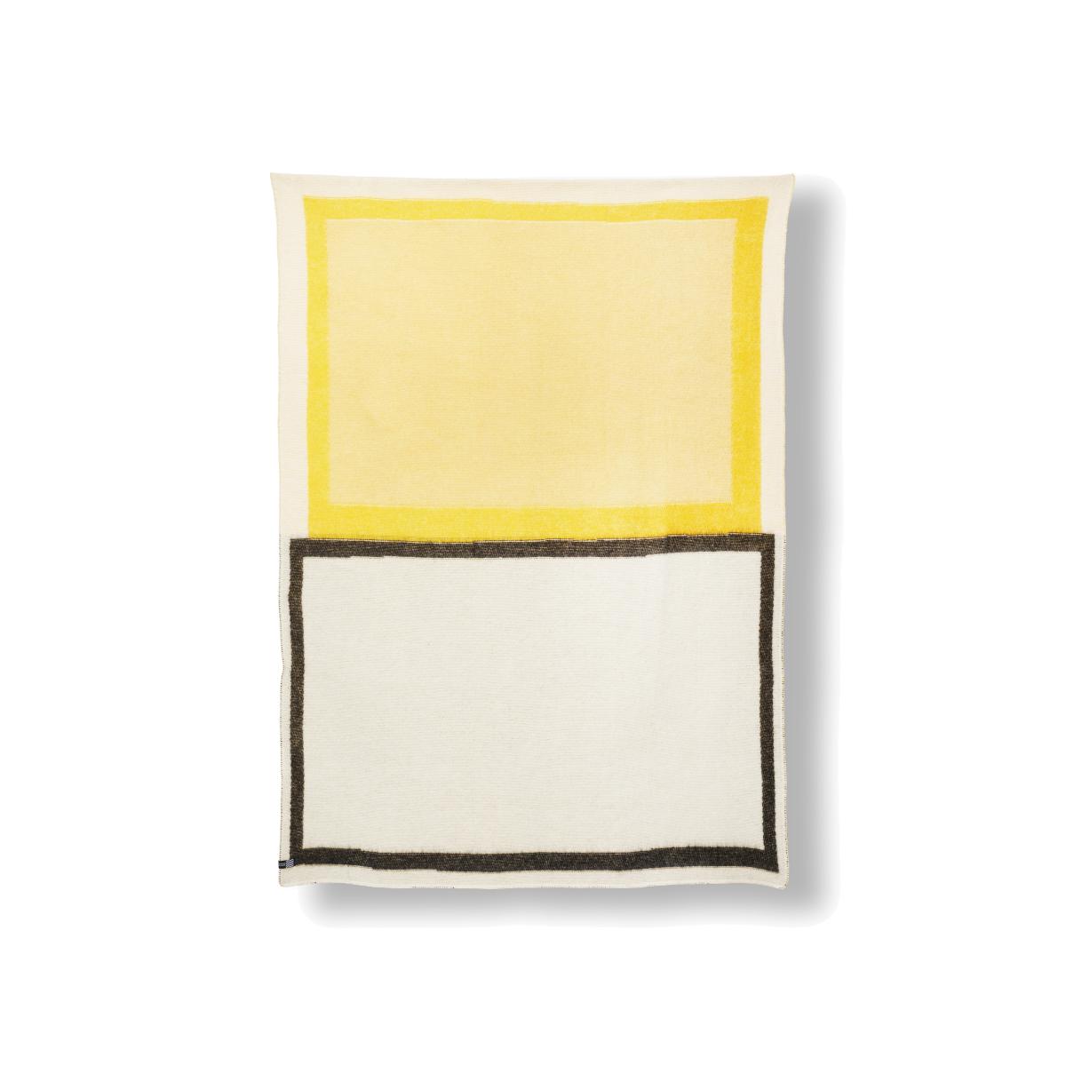 Black / Yellow / Orange Warm Wool Blanket By Ioannis Lassithiotakis Zigzagzurich