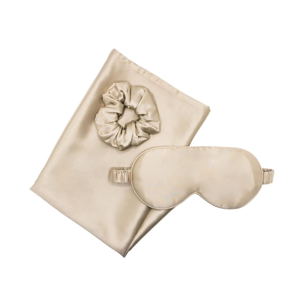 Gold Champagne Moon Flower Silk Gift Set A Good Night Sleep