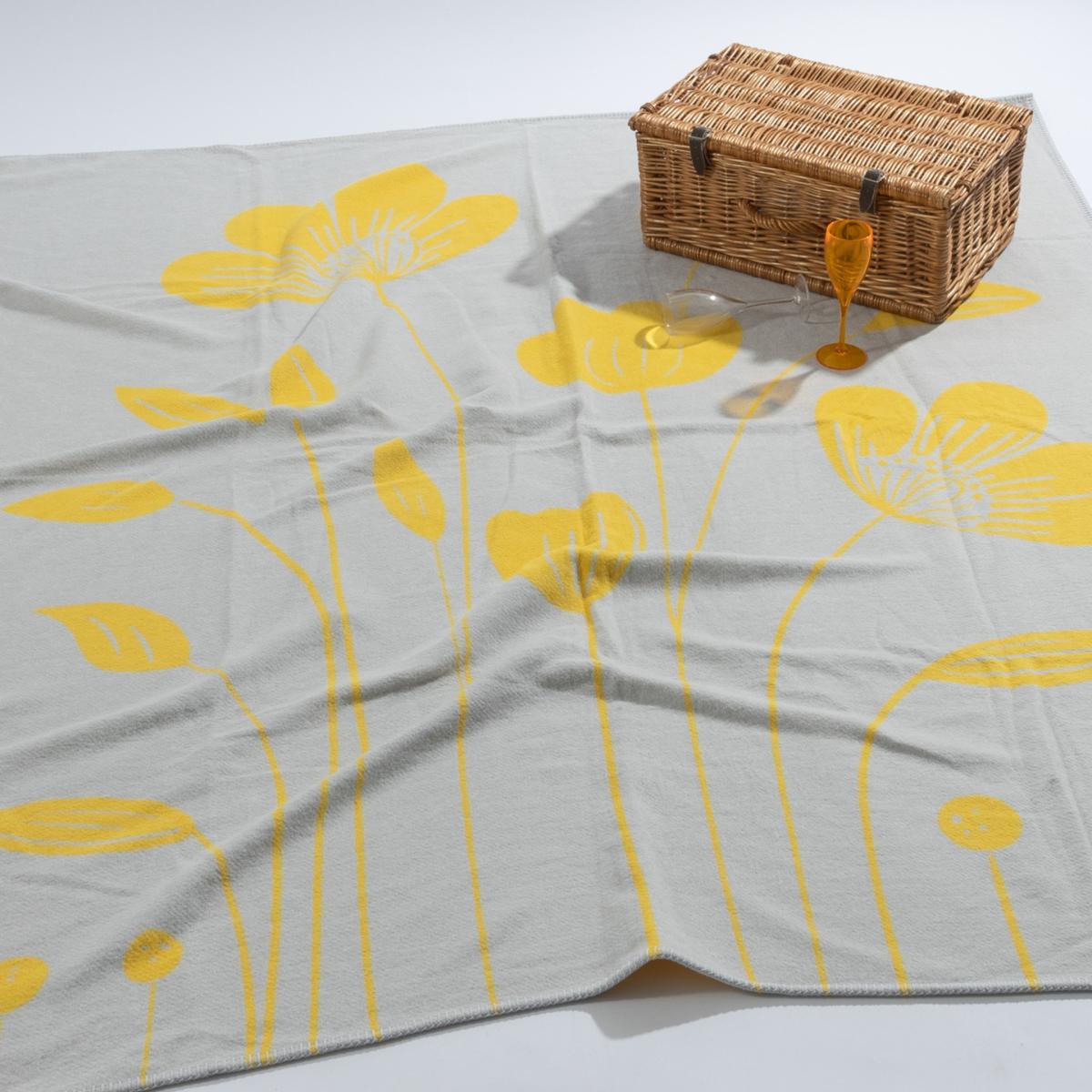 Yellow / Orange / Grey Recycled Cotton Blanket - Bloom One Size Heating & Plumbing London – image 10
