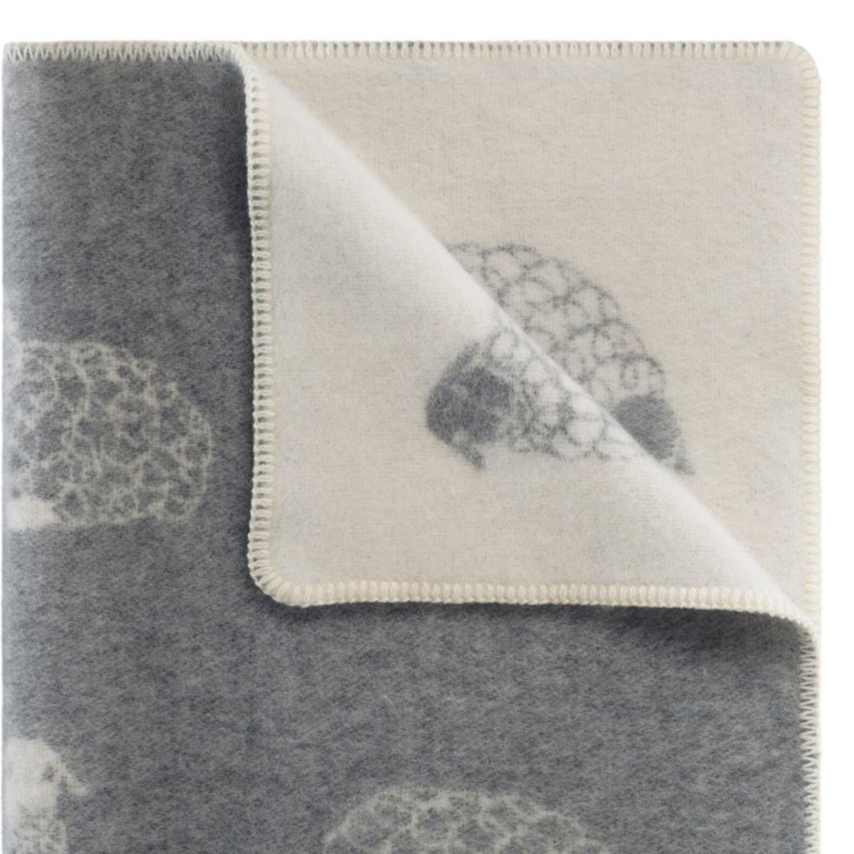 Grey / Neutrals / White Grey Mima Small Wool Blanket J. j.textile – image 8