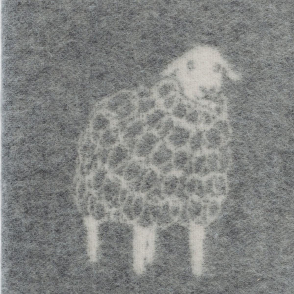 Grey / Neutrals / White Grey Mima Small Wool Blanket J. j.textile – image 9