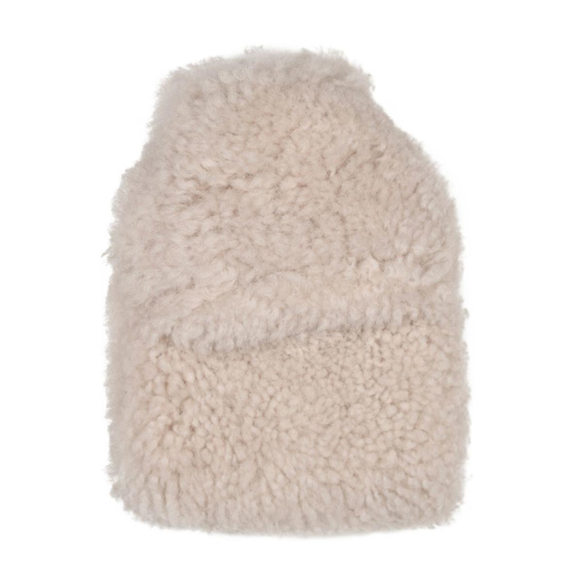 White Hot Water Bottle Cover Ivory Curly 0.2L - Micro Owen Barry – image 3