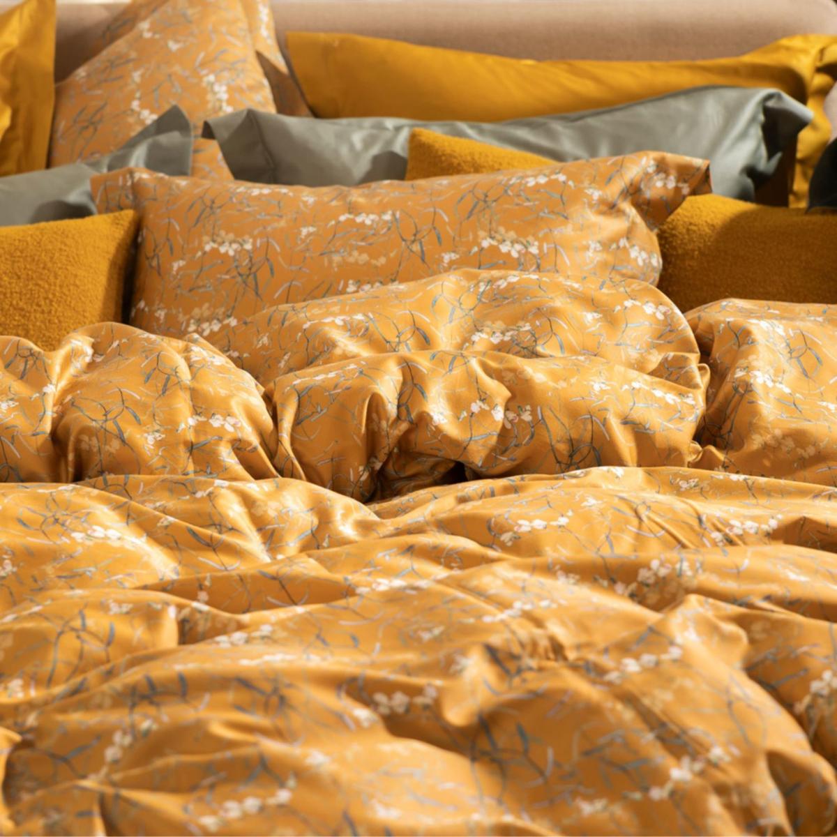 Yellow / Orange Cotton Bedding Set Dreamy Ochre Uk Super King, Us King | Us King | Decoflux Home – image 3