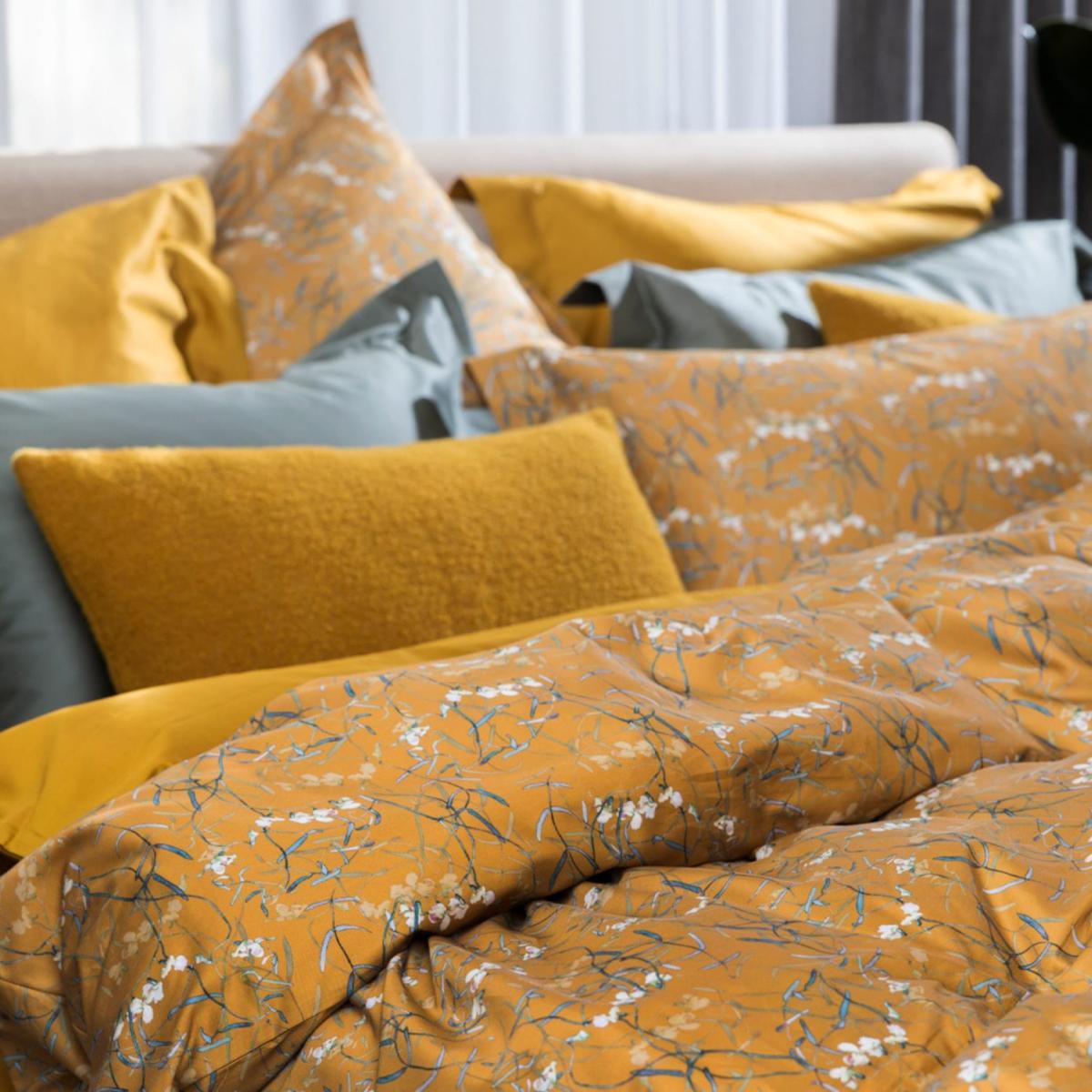 Yellow / Orange Cotton Bedding Set Dreamy Ochre Uk Super King, Us King | Us King | Decoflux Home – image 5