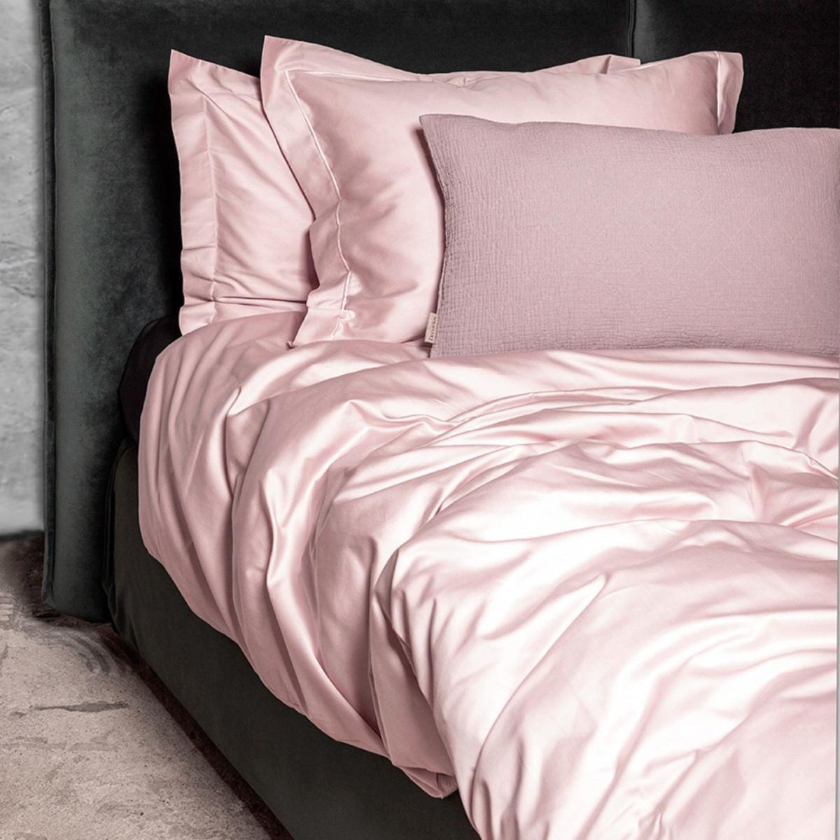 Pink / Purple Cotton Bedding Set Rose Quartz Uk Single, Us Twin + Gift Wrapping | Us Twin | Decoflux Home – image 2