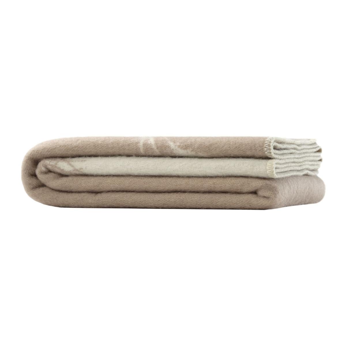 Neutrals / White / Brown Mouse Wool Blanket J. j.textile – image 7