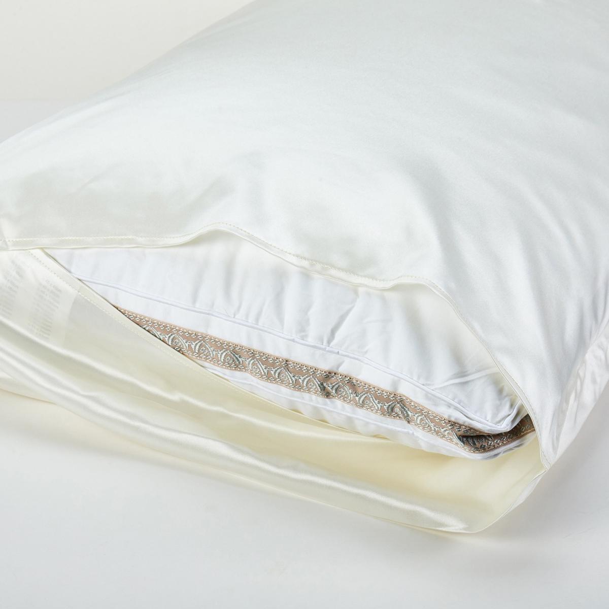 Neutrals Pure Mulberry Silk Seamless - Four-Piece Sheet Set - Double Size - Beige Uk Double Soft Strokes Silk – image 7