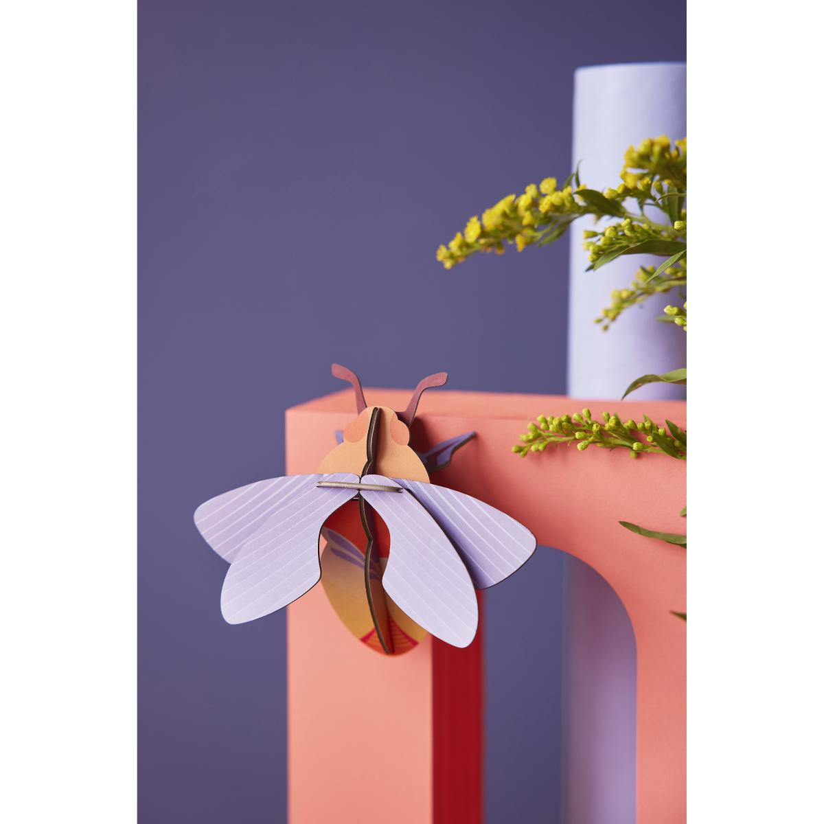 Studio Roof Recycled Cardboard 3D Bee Wall Art – image 2