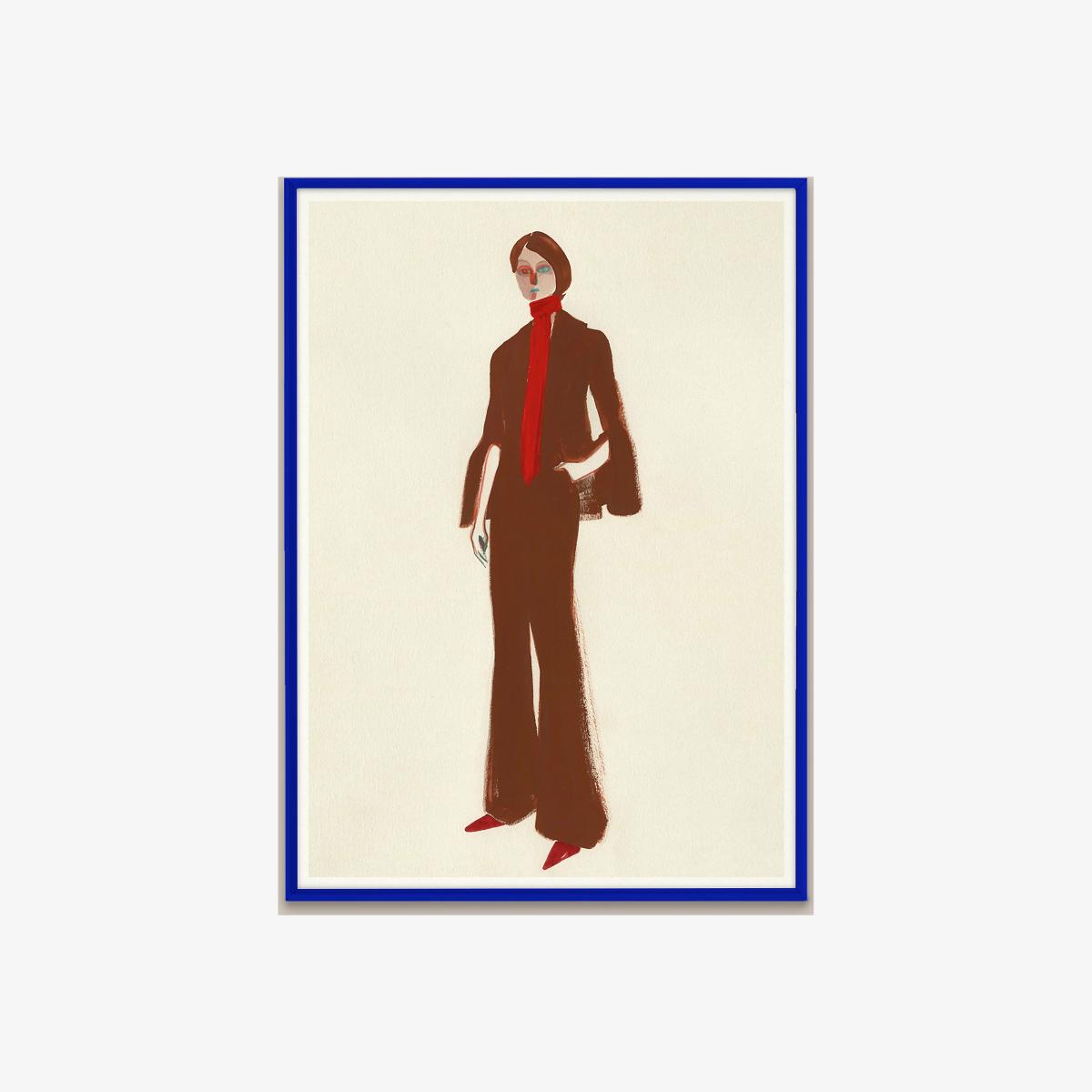 The Suit by Amelie Hegardt 30x40 Framed Wall Art Print