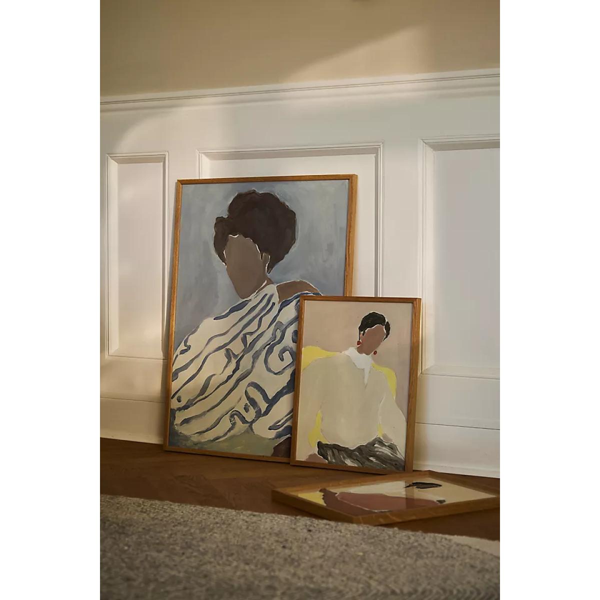 Paper Collective Blue Curls Wall Art Print – image 3