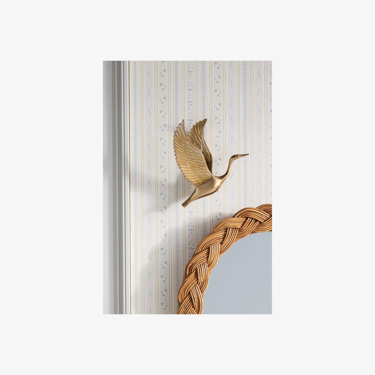 Avila Crane Metal Gallery Wall Charm