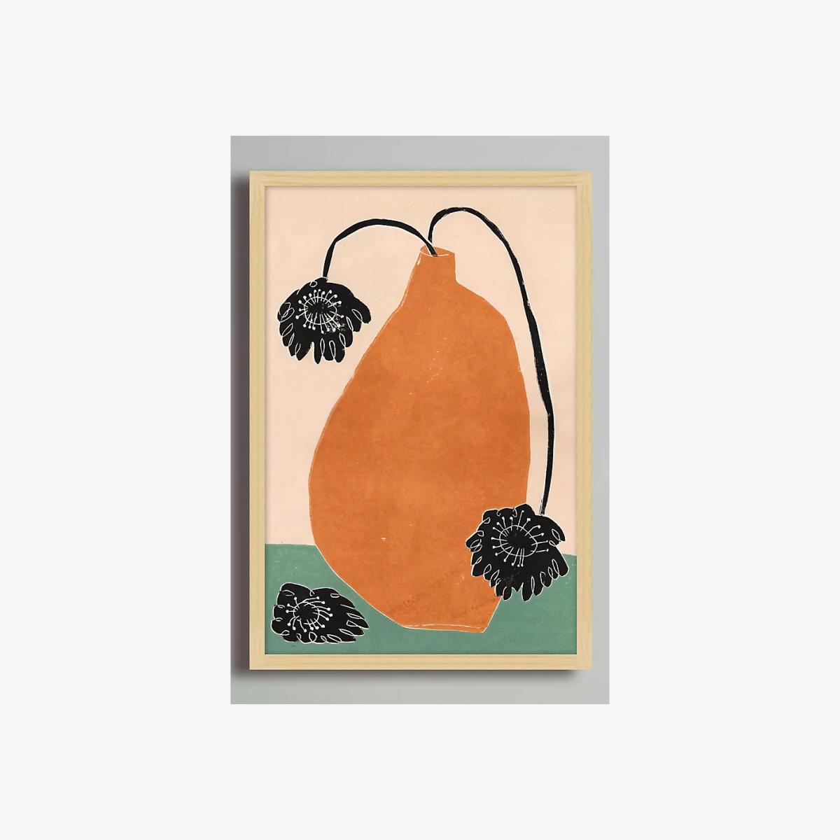 Big Orange by Luiza Holub Framed Wall Art – image 1