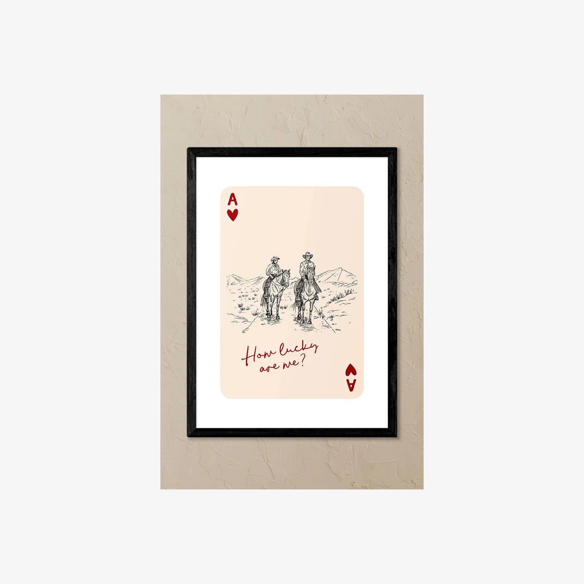 East End Prints How Lucky Are We Framed Wall Art