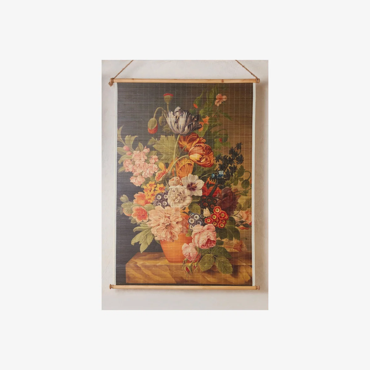 Floral Bamboo Wall Hanging – image 1