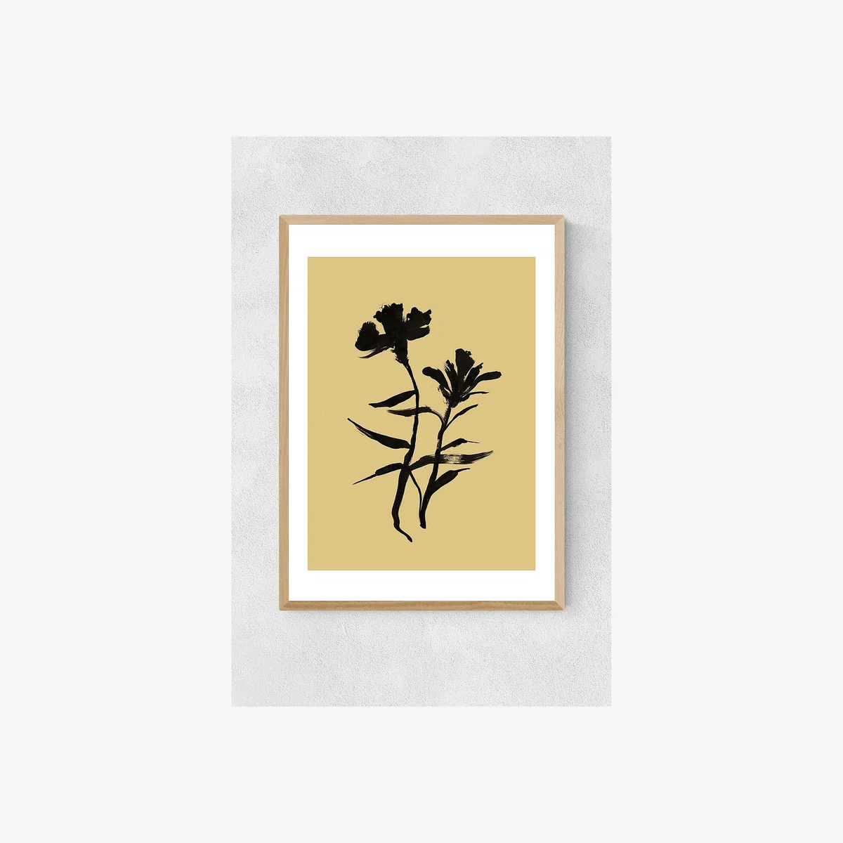 Dan Hobday Mono Botanical 3 Wall Art Print – image 1