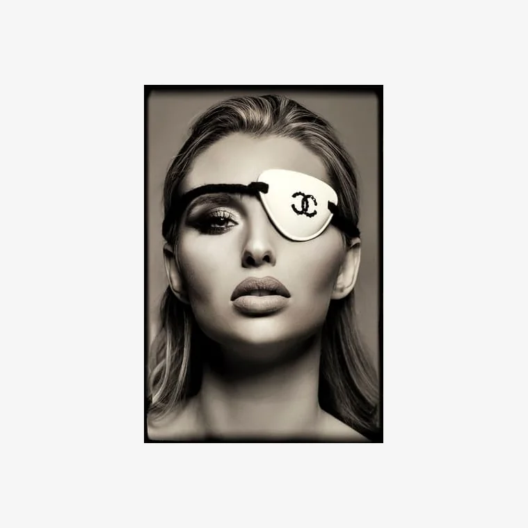 Fashion Statement Chanel, Plexiglass Artwork , 100cm x 150cm, Bronze - Andrew Martin