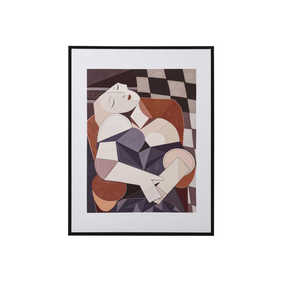 Abstract Female Picture - Featuring An Engineered Wood Frame And Canvas - W60 x H80cm – image 1