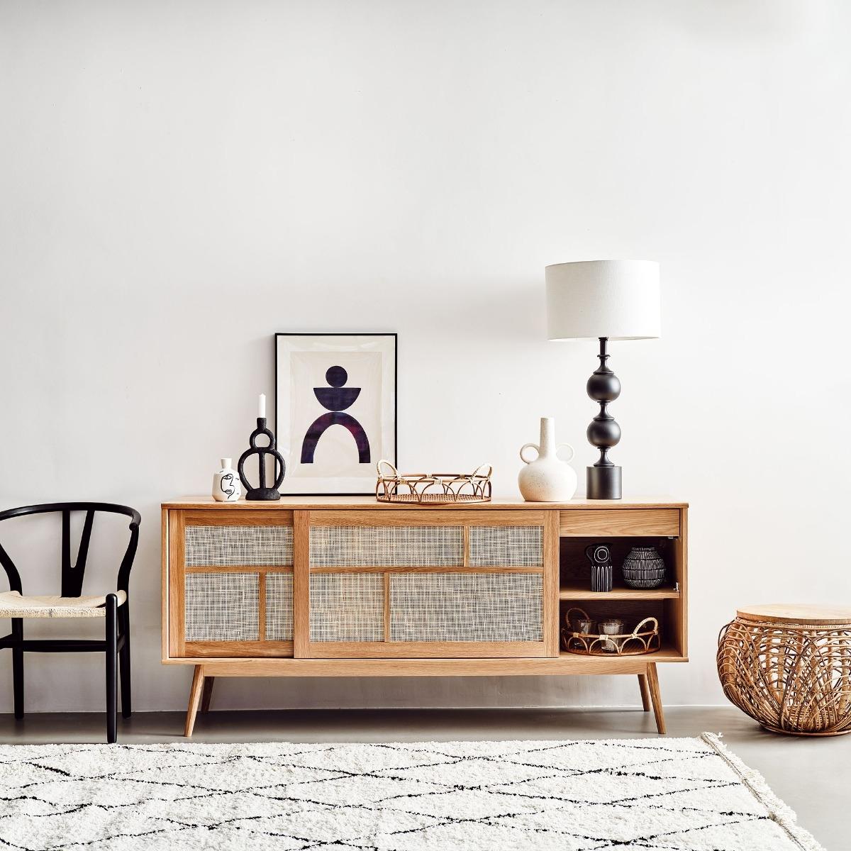 Cream & Black Abstract Form Picture Print | Barker & Stonehouse – image 2